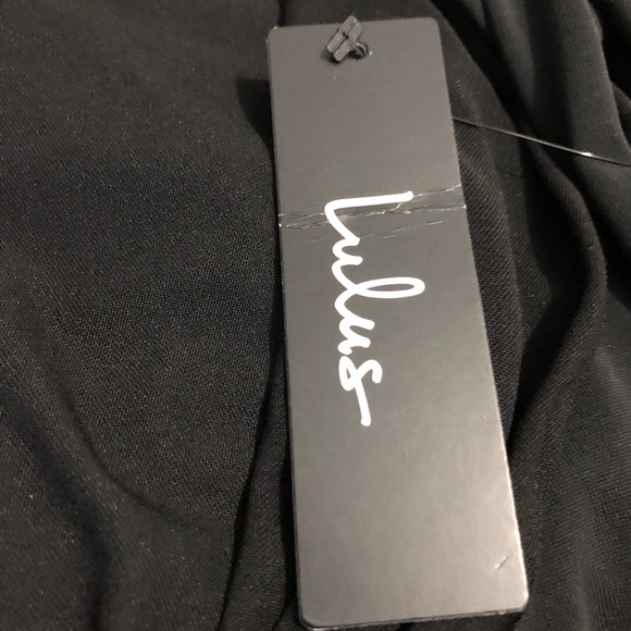 NWT Lulus Lightweight Size Small Long Black Dress - Picture 3 of 12